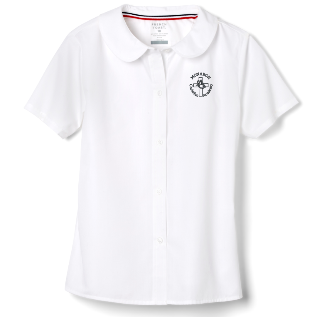 Monarch Christian Montessori - Girl's Short Sleeve Peter Pan Blouse
