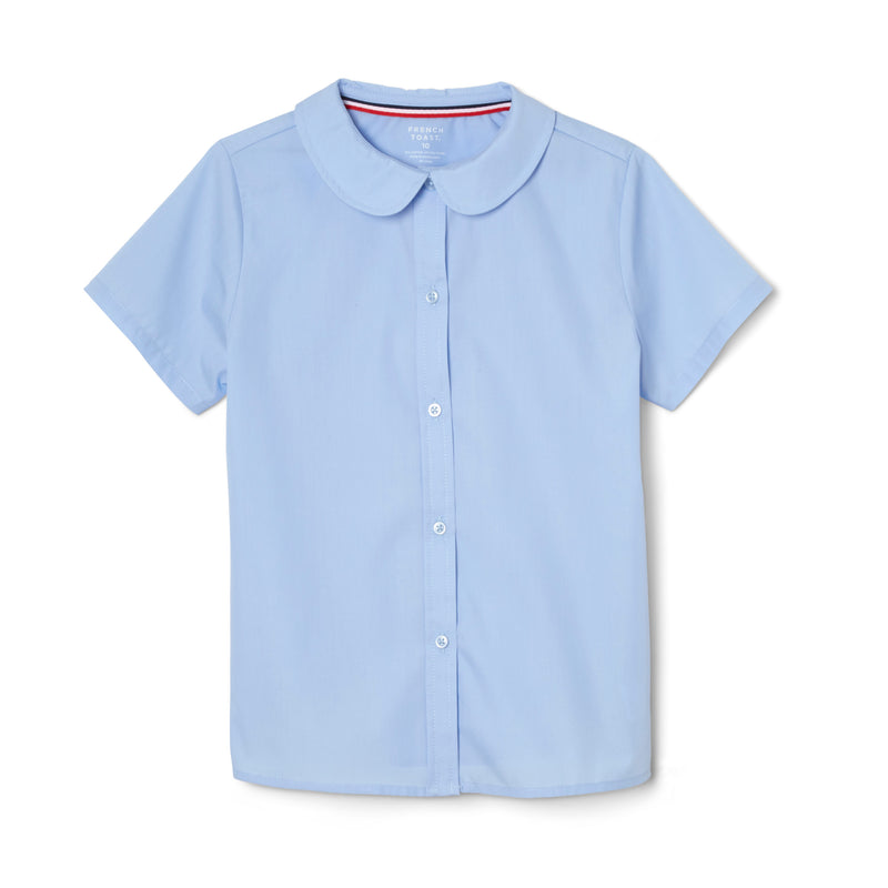 Liberty Christian Classical - Girl's Short Sleeve Peter Pan Blouse - No Logo - K-5th