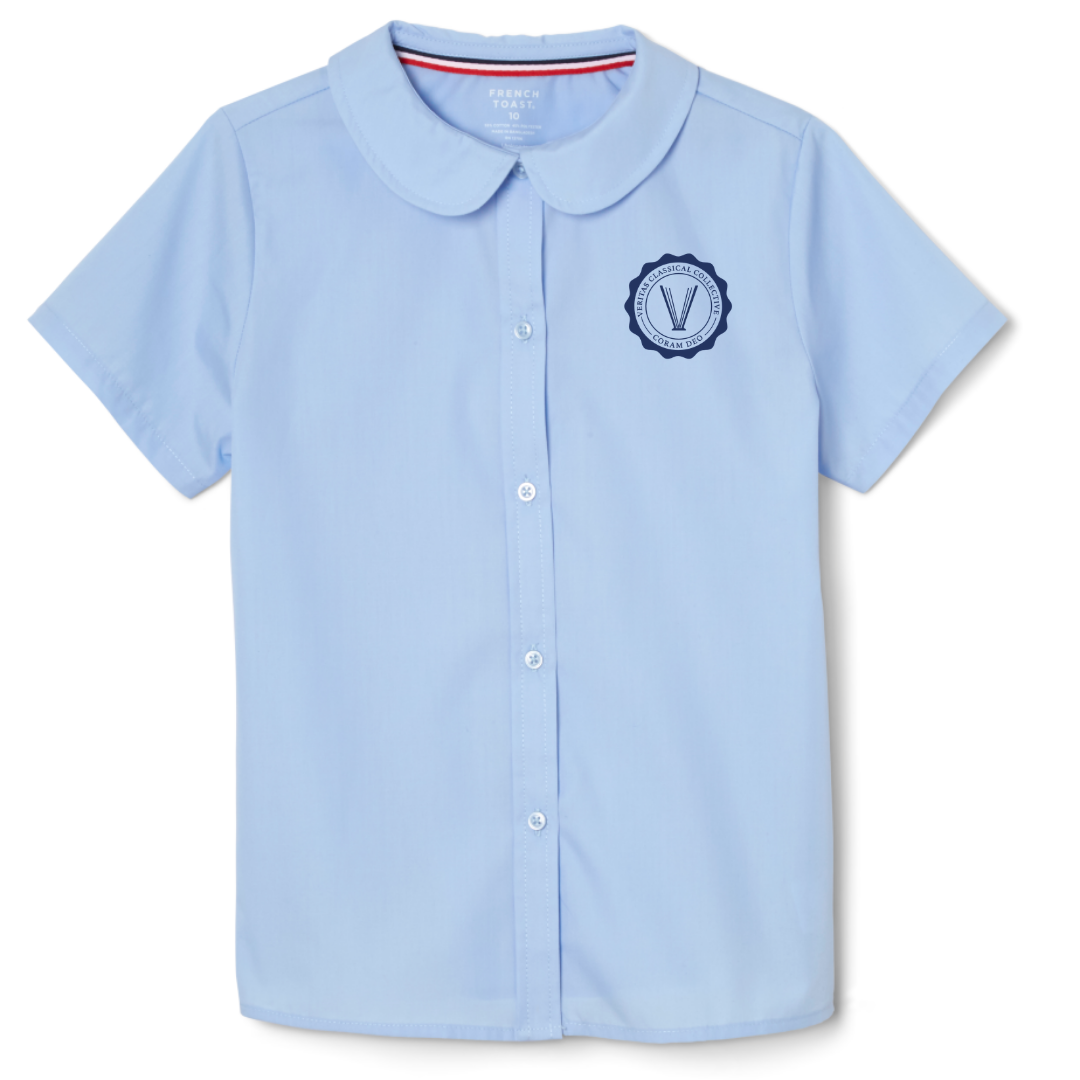 Veritas Classical - AR - Girl's Short Sleeve Peter Pan Blouse