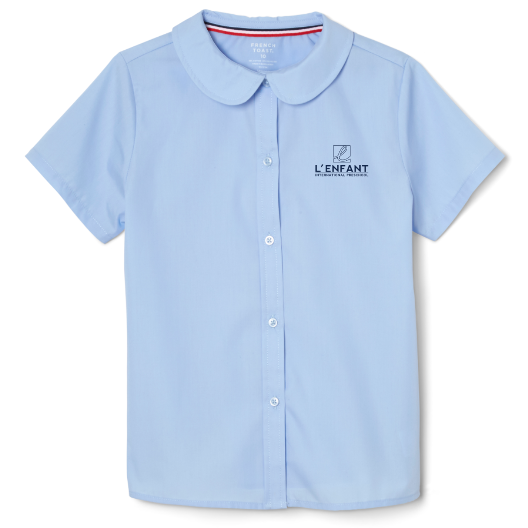 L'Enfant Montessori International Preschool - Girl's Short Sleeve Peter Pan Blouse