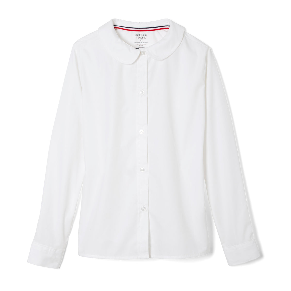 ICMA - Girl's Long Sleeve Peter Pan Blouse - No Logo