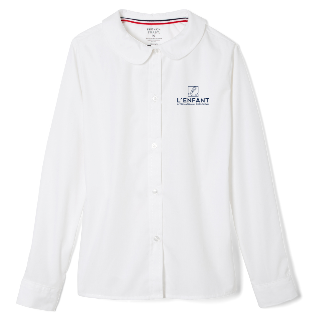 L'Enfant Montessori International Preschool - Girl's Long Sleeve Peter Pan Blouse