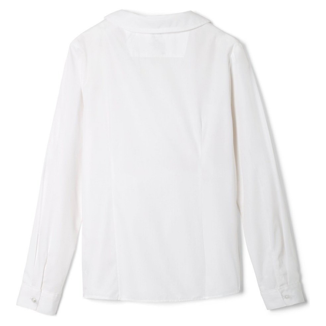 La Luz Christian Academy - Girl&#39;s Long Sleeve Peter Pan Blouse - No Logo