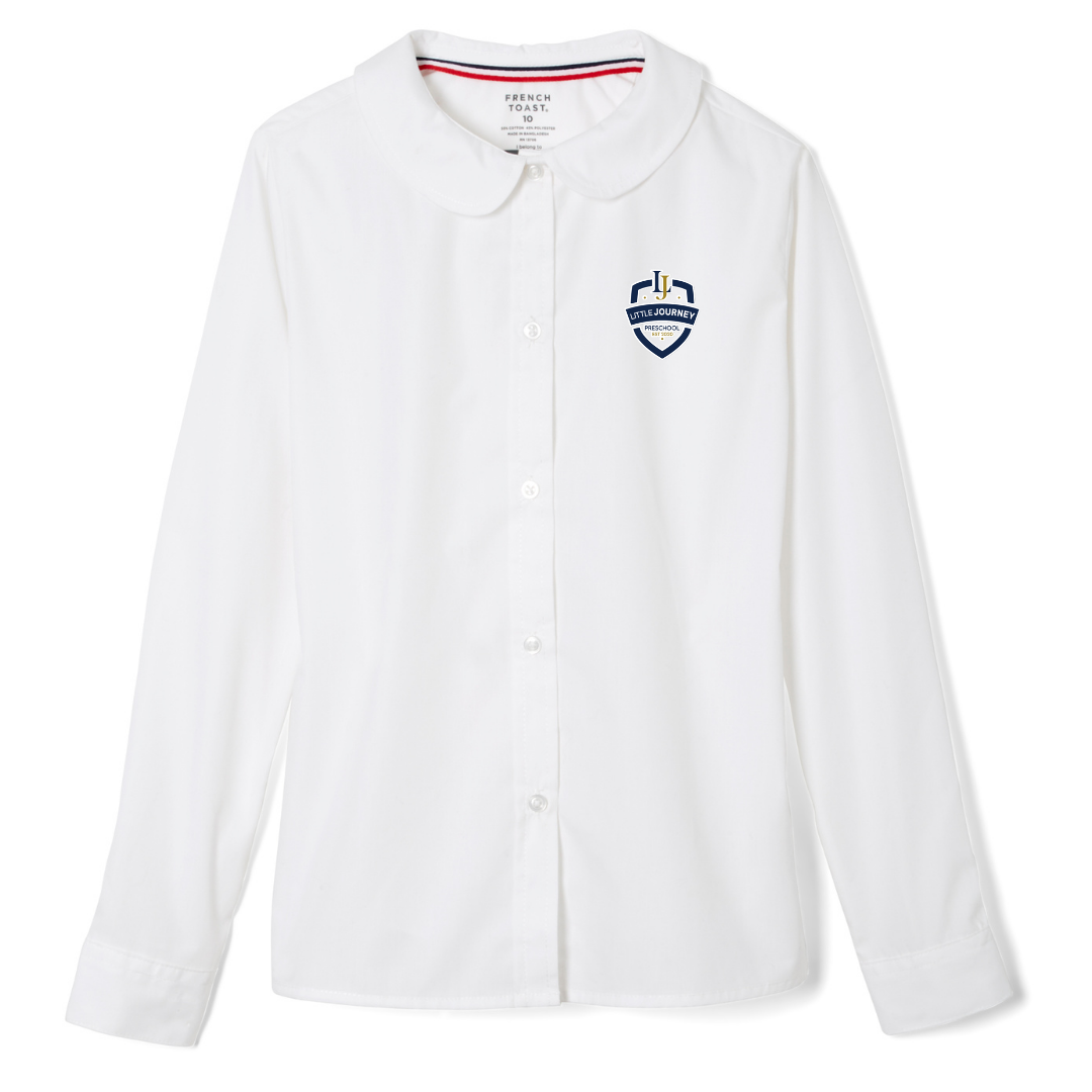 Little Journey Preschool - Girl's Long Sleeve Peter Pan Blouse