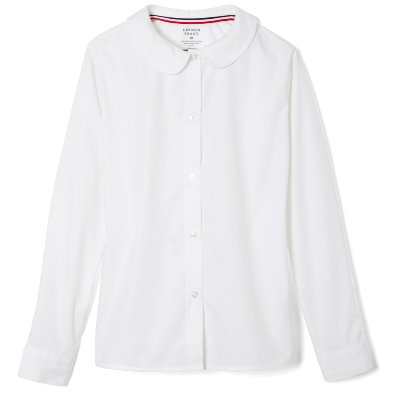 KINGS ACADEMY-CA - Girl's Long Sleeve Peter Pan Blouse - No Logo - K-8th