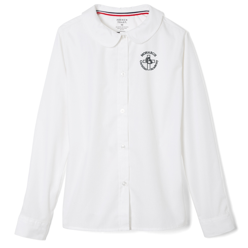 Monarch Christian Montessori - Girl's Long Sleeve Peter Pan Blouse