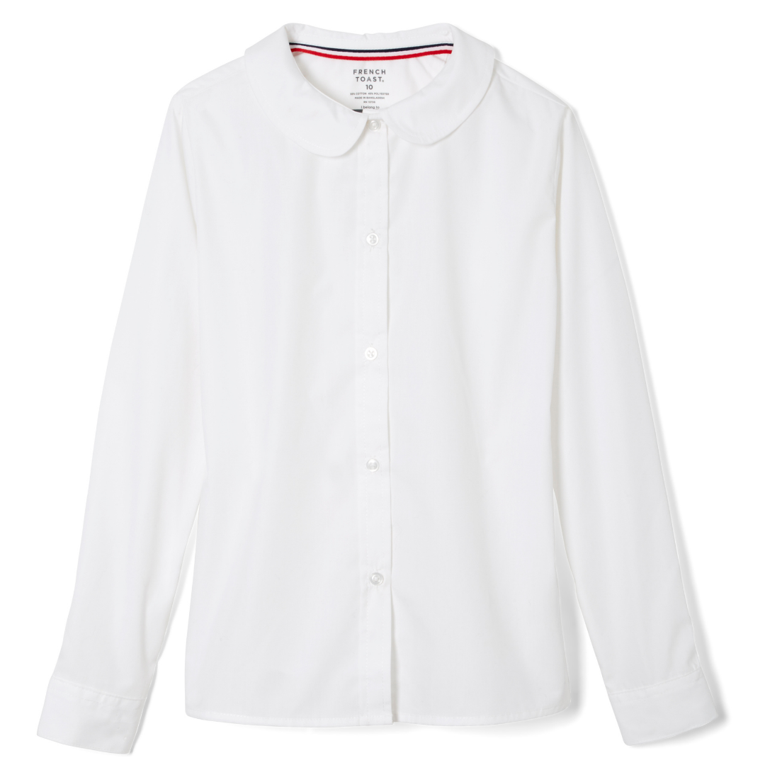 St. Peter Lutheran  - Girl's Long Sleeve Peter Pan Blouse - No Logo