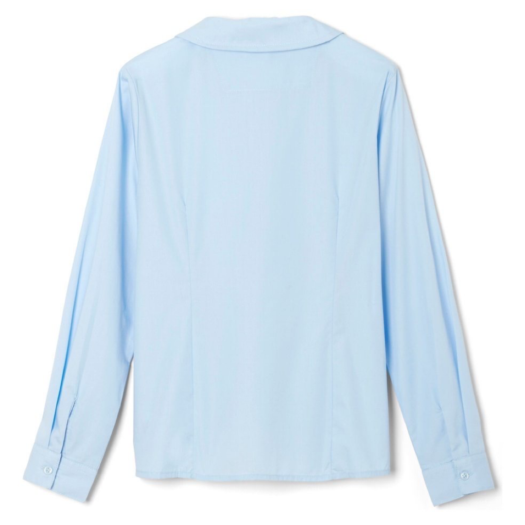 French Toast Girl&#39;s Plus Size Long Sleeve Peter Pan Collar Blouse