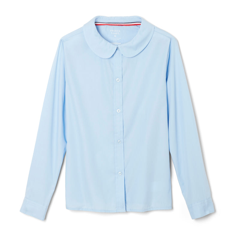 Liberty Christian Classical - Girl's Long Sleeve Peter Pan Blouse - No Logo -K-5th