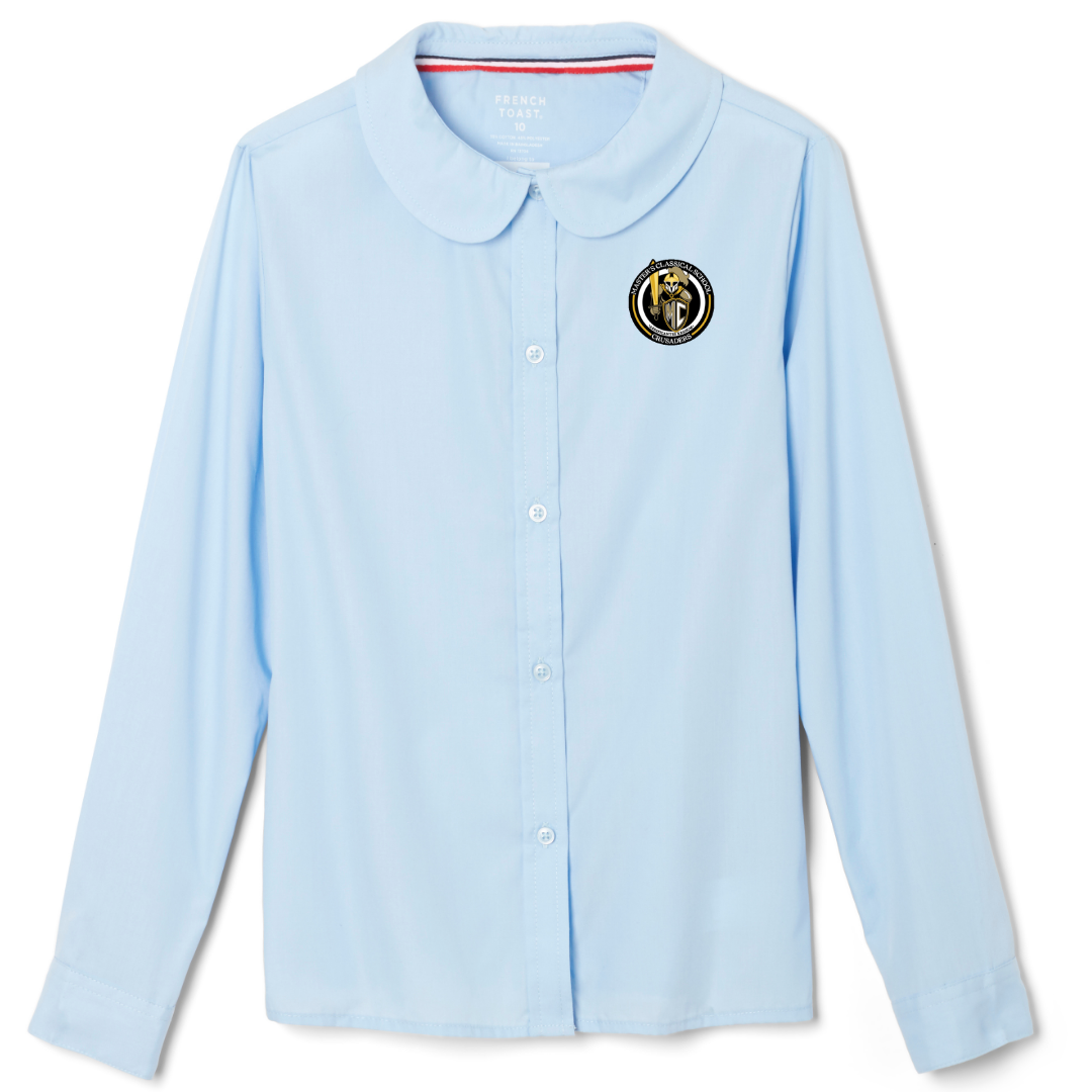 The Masters Class - Girl's Long Sleeve Peter Pan Blouse