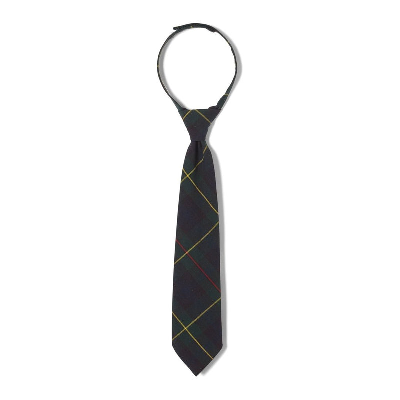 Surprise  Scholé Academy - Boy's Green Plaid Adjustable Tie