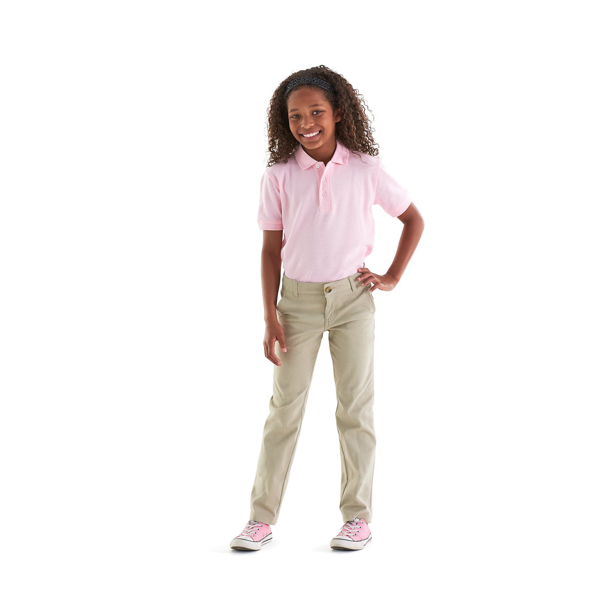 Oaks Classical -  Girls Stretch Twill Straight Leg Pants