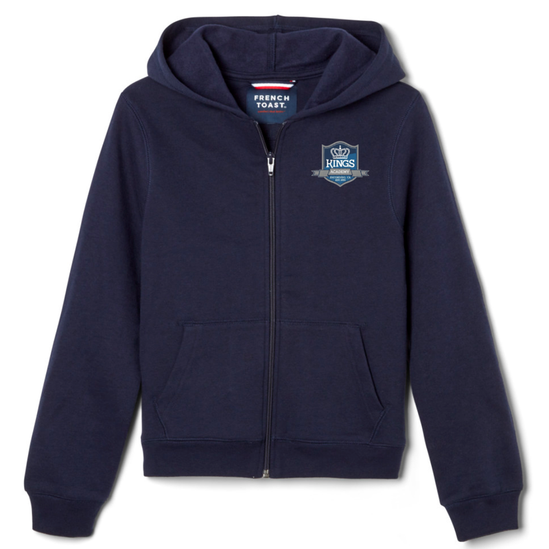 KINGS ACADEMY-CA - Co-Ed Youth / Adults Fleece Full Zip Hoodie