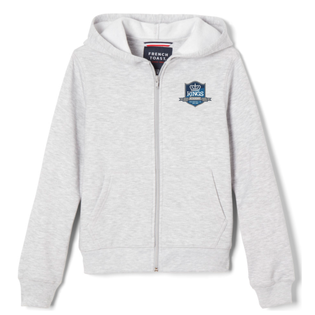 KINGS ACADEMY-CA - Co-Ed Youth / Adults Fleece Full Zip Hoodie