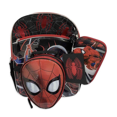 17" Marvel Spiderman 4 pc Backpack