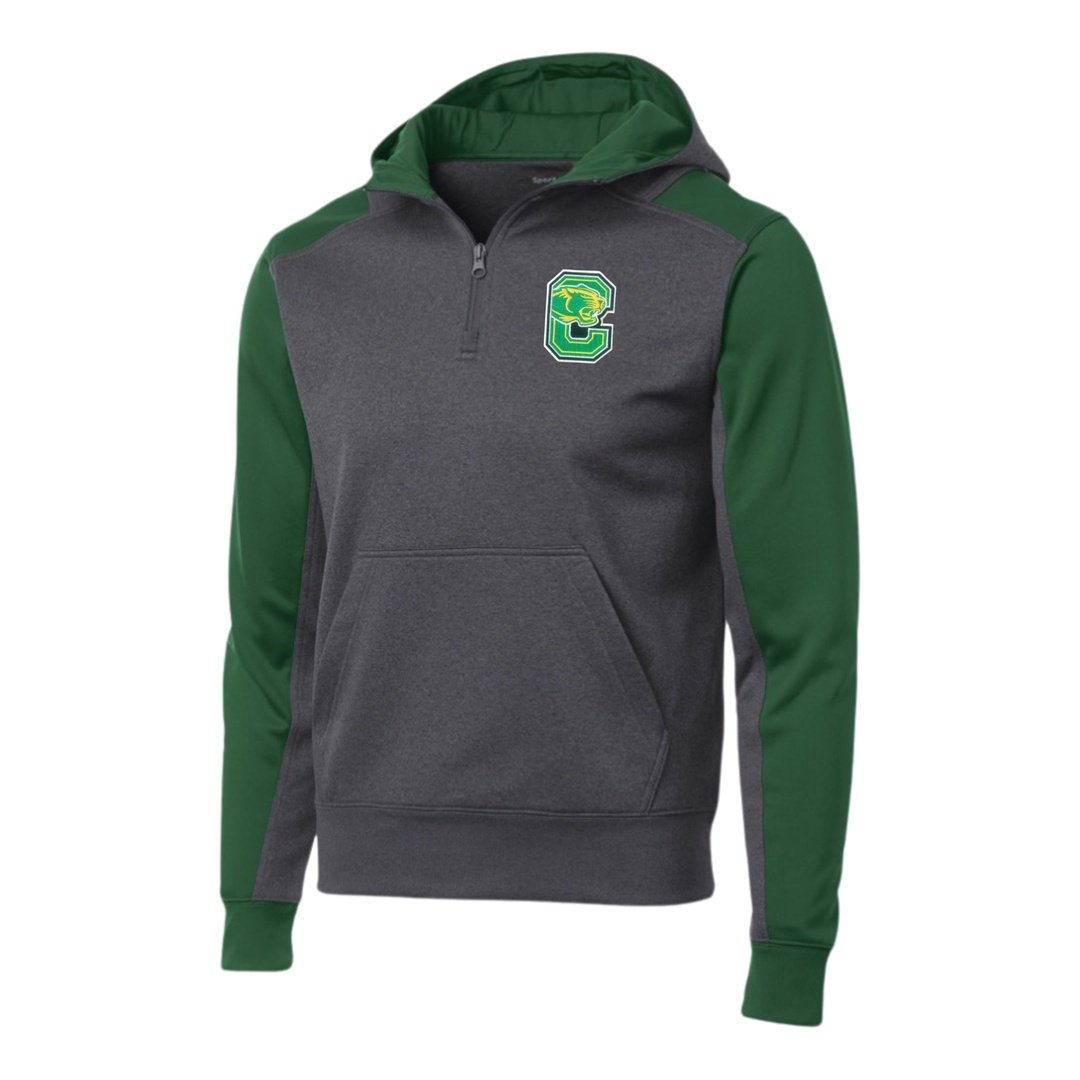 CHS Spirit Wear - Sport-Tek® Fleece 1/4 Zip Hooded Sweatshirt - Adults