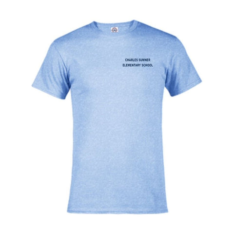 Sumner Elementary Light Blue Gym T-Shirt - Adults