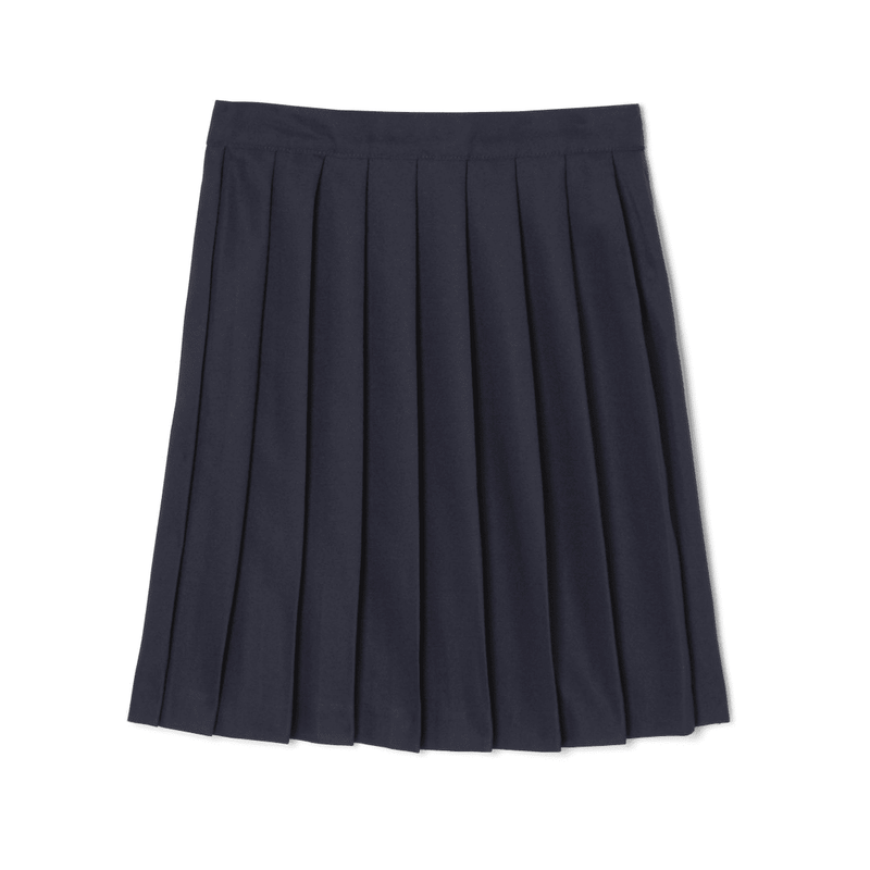 Pleated Skirt At The Knee - Navy