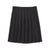 Girl's At The Knee Pleated Skirt - Plus Size - Black