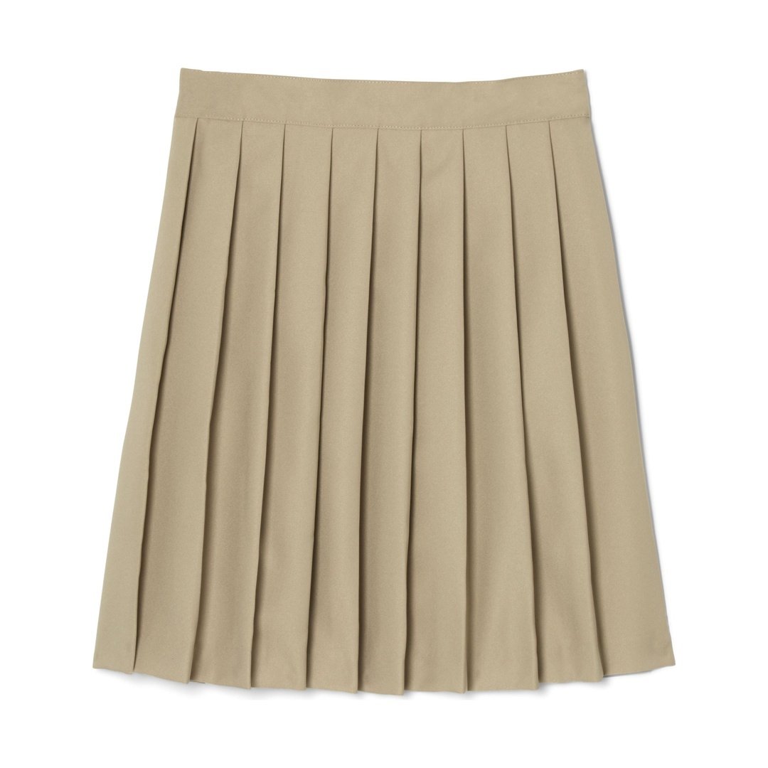 Women&#39;s Pleated Skirt To The Knee - Khaki
