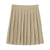 Women's Pleated Skirt To The Knee - Khaki