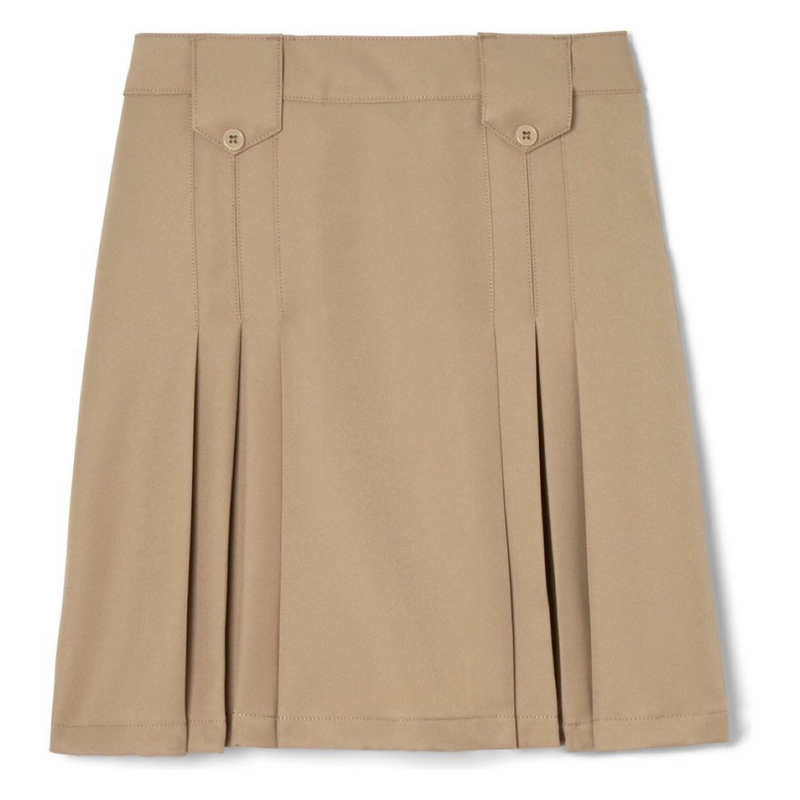 The Masters Classical - Girl's / Young Women's 2 Tab At The Knee Front Pleat Skirt