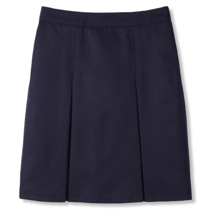 New Life - Girl's At The Knee Box Pleat Skirt with Pockets