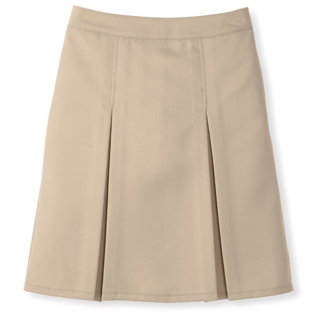 Santa Rosa Academy - Girl's At The Knee Box Pleat Skirt with Pockets