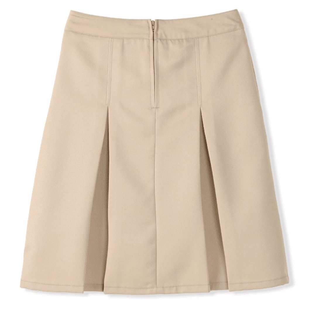 New Life - Girl's At The Knee Box Pleat Skirt with Pockets