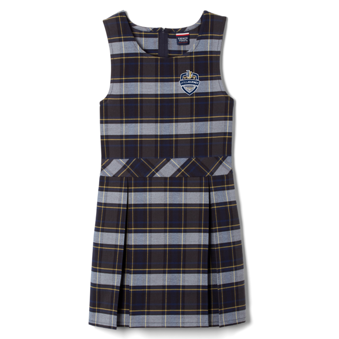 Little Journey Preschool - Girl's Plaid Box Pleat Jumper