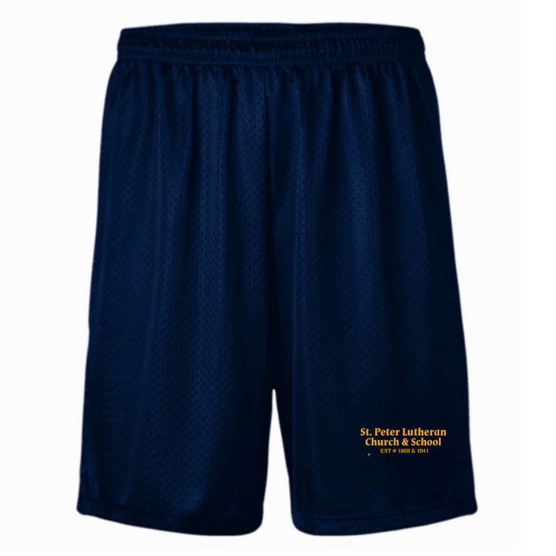 St. Peter Lutheran - Co-Ed Youth / Adult Navy Gym Shorts