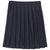 Girl's At The Knee Pleated Skirt - Plus Size - Navy