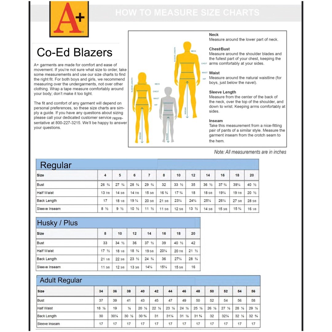 Fontbonne Single Breasted Navy Blazer - Adult Regular