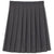 At The Knee Pleated Skirt - Plus Size - Grey