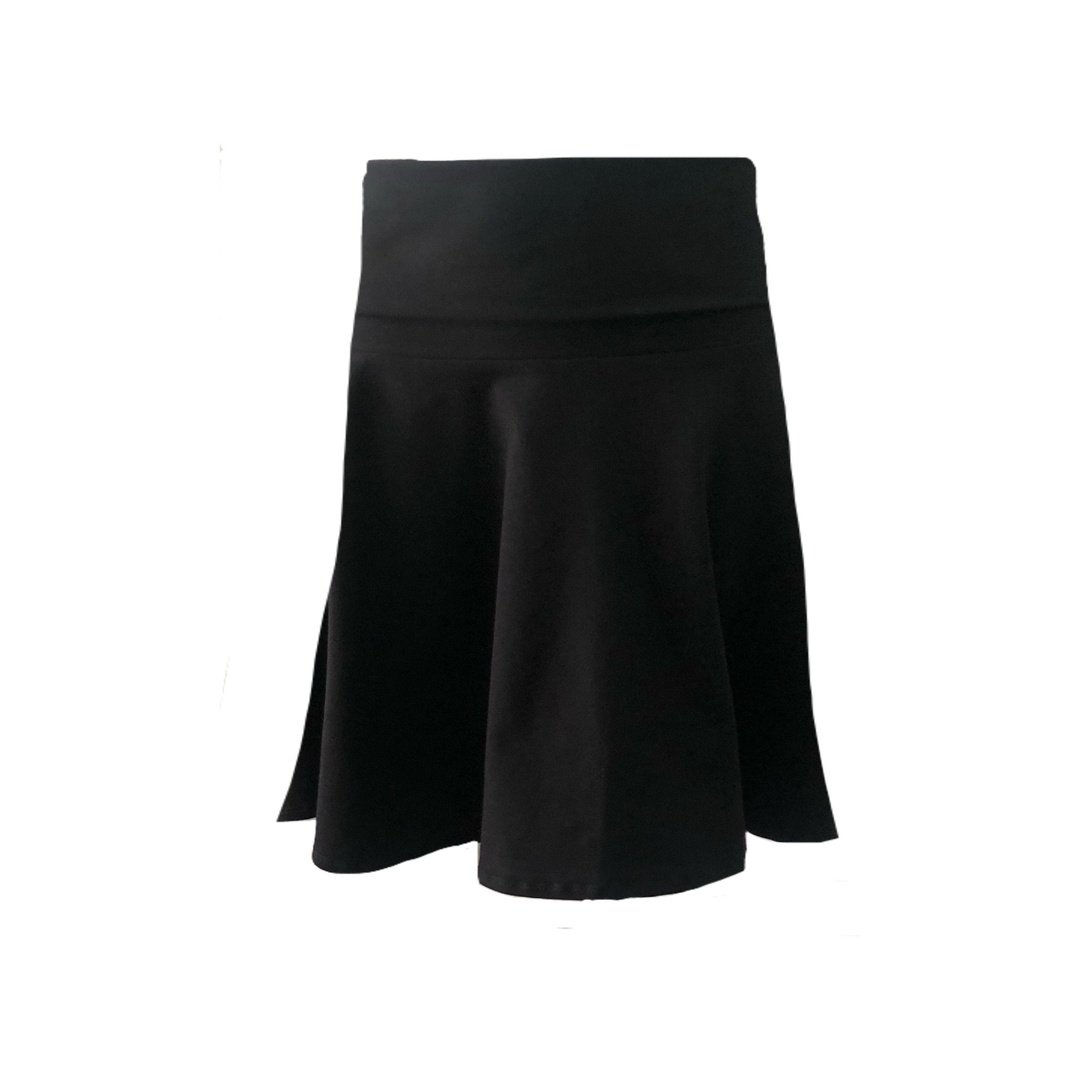 Modesty Rollover Skirt- Juniors/Womens - Black