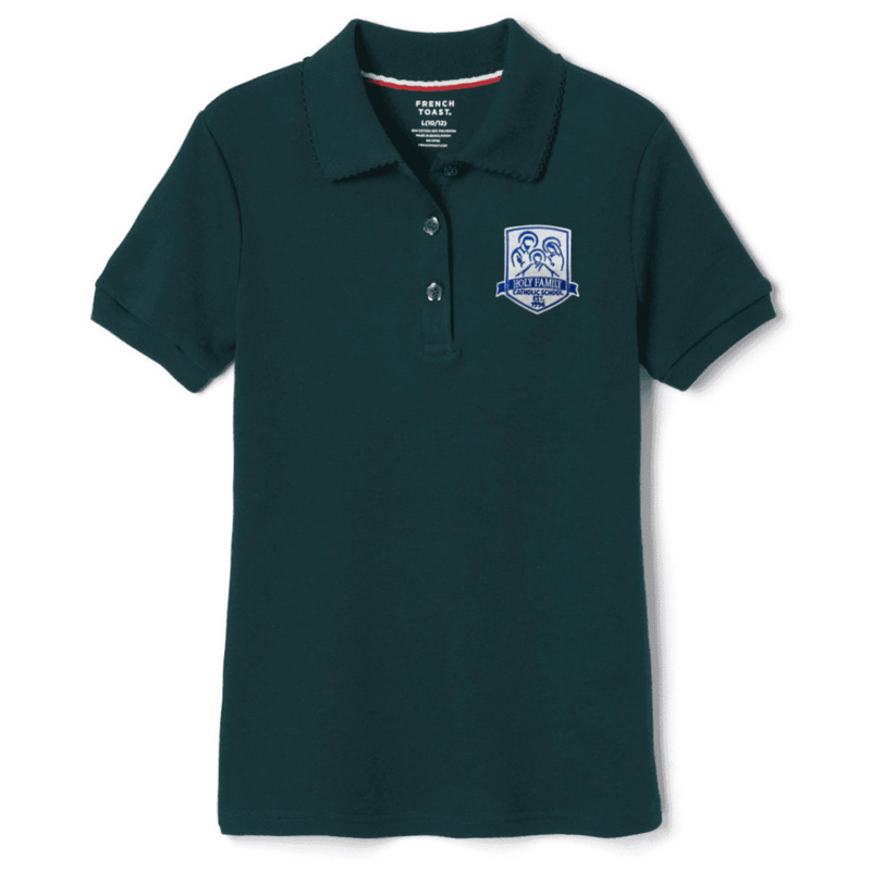 Holy Family Catholic School - Girl's Plus Size Short Sleeve Picot Collar Polo