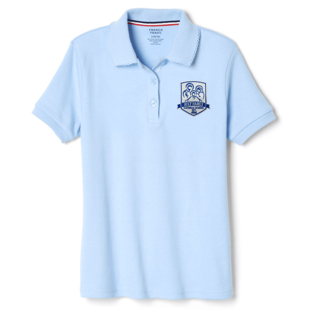 Holy Family Catholic School  - Girl&#39;s Short Sleeve Picot Collar