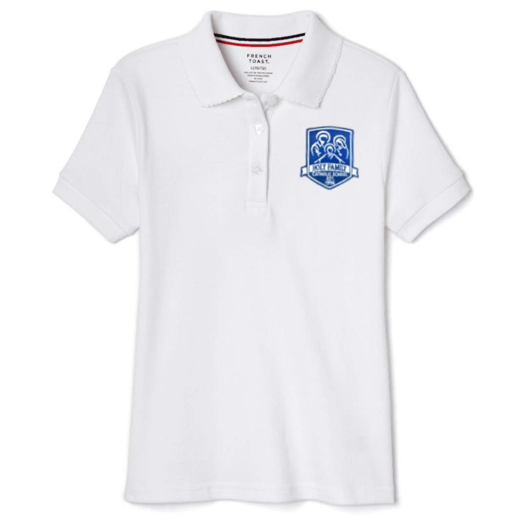 Holy Family Catholic School - Girl's Plus Size Short Sleeve Picot Collar Polo