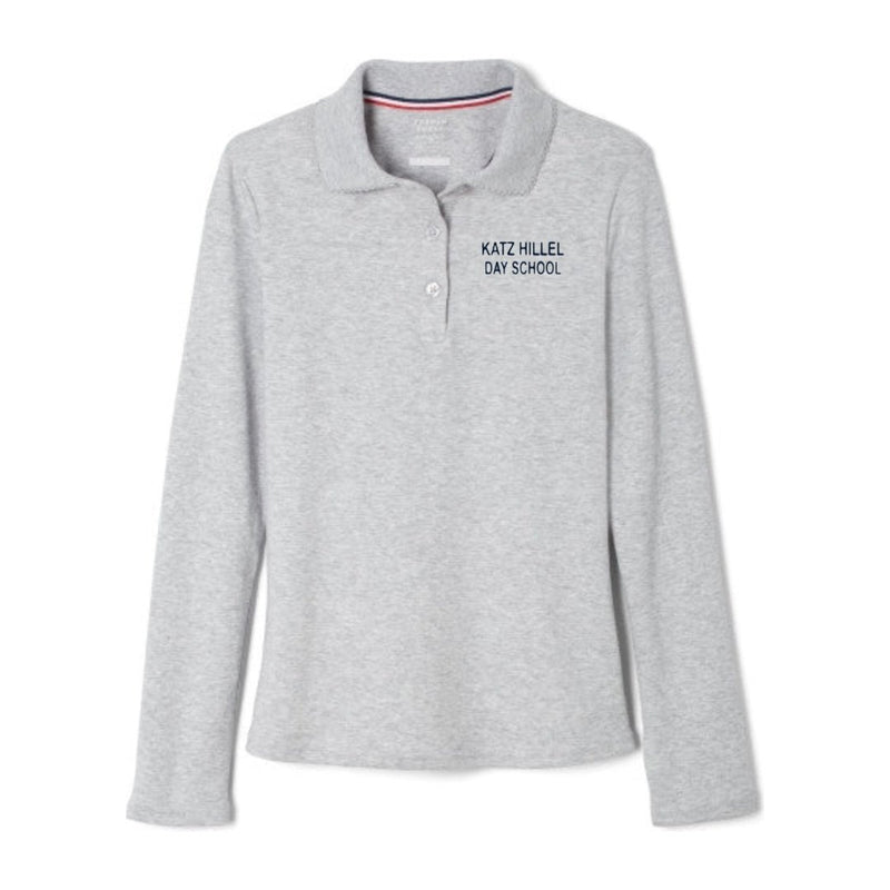 Katz Hillel Day School - Long Sleeve Picot Collar- Girls
