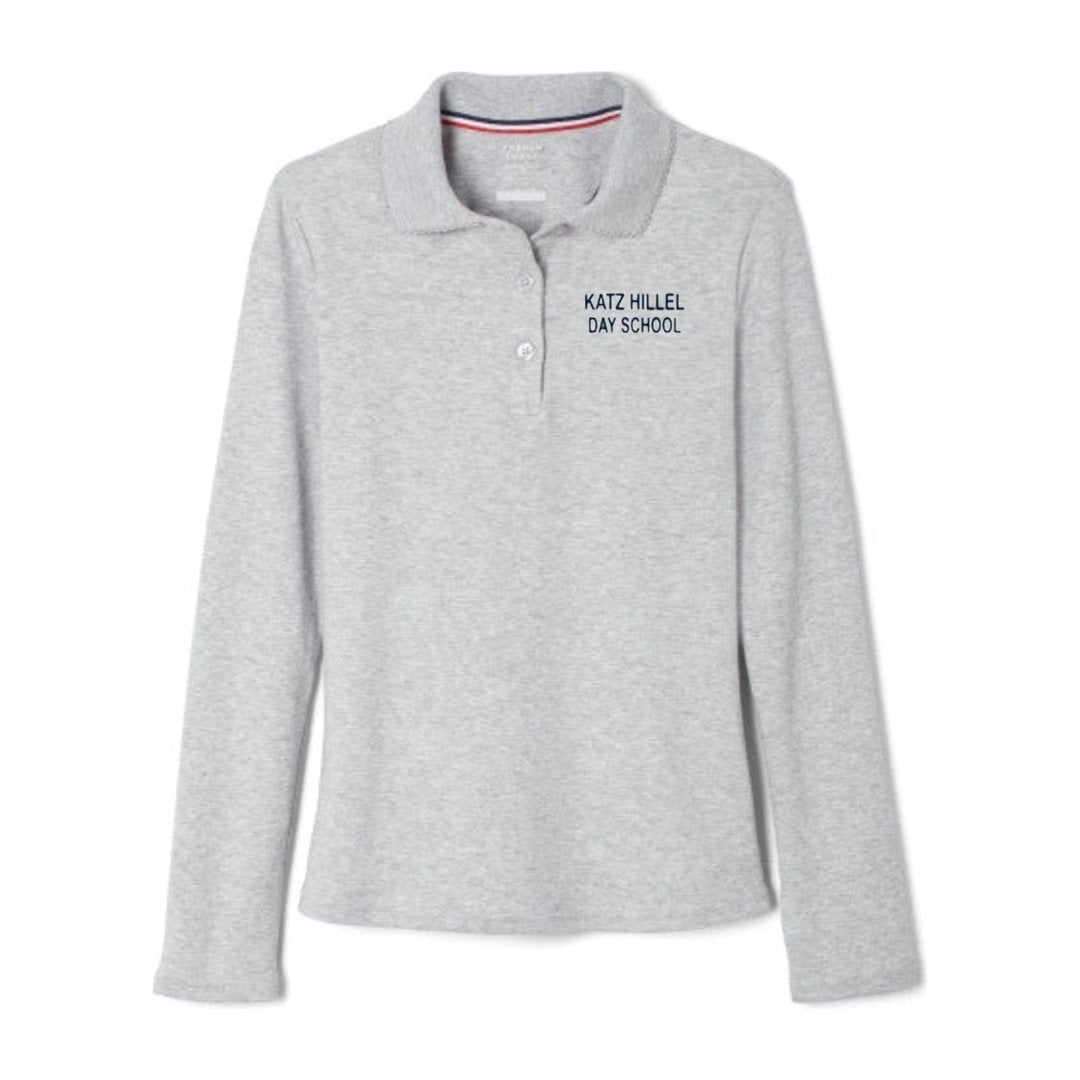 Katz Hillel Day School - Long Sleeve Picot Collar- Girls