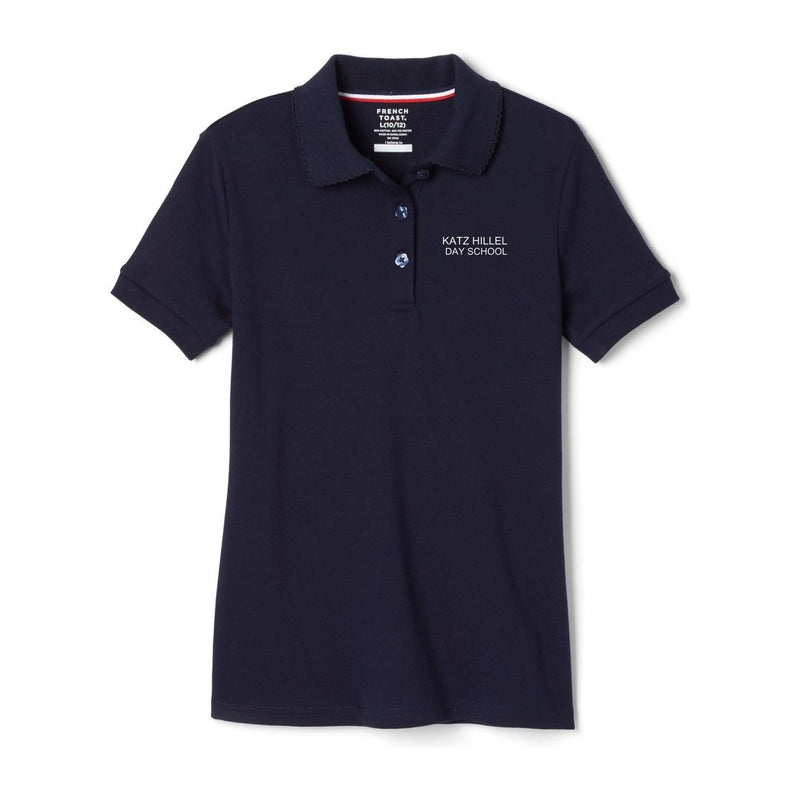 Katz Hillel Day School - Short Sleeve Picot Collar - Girls Plus Size