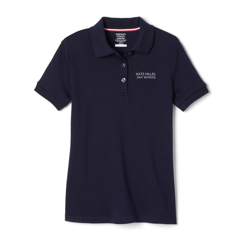 Katz Hillel Day School - Girl's Short Sleeve Picot Colar Polo