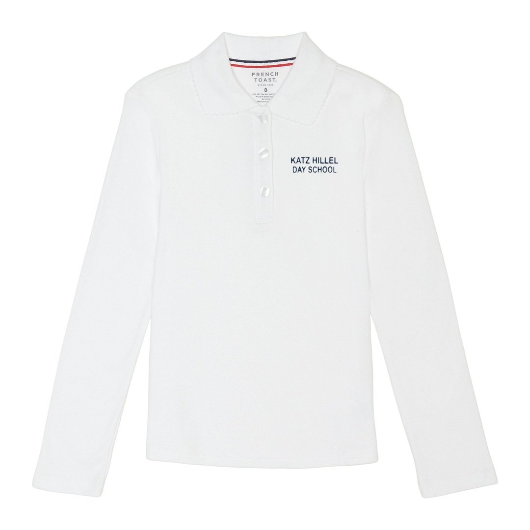 Katz Hillel Day School - Long Sleeve Picot Collar - Girls Plus Size