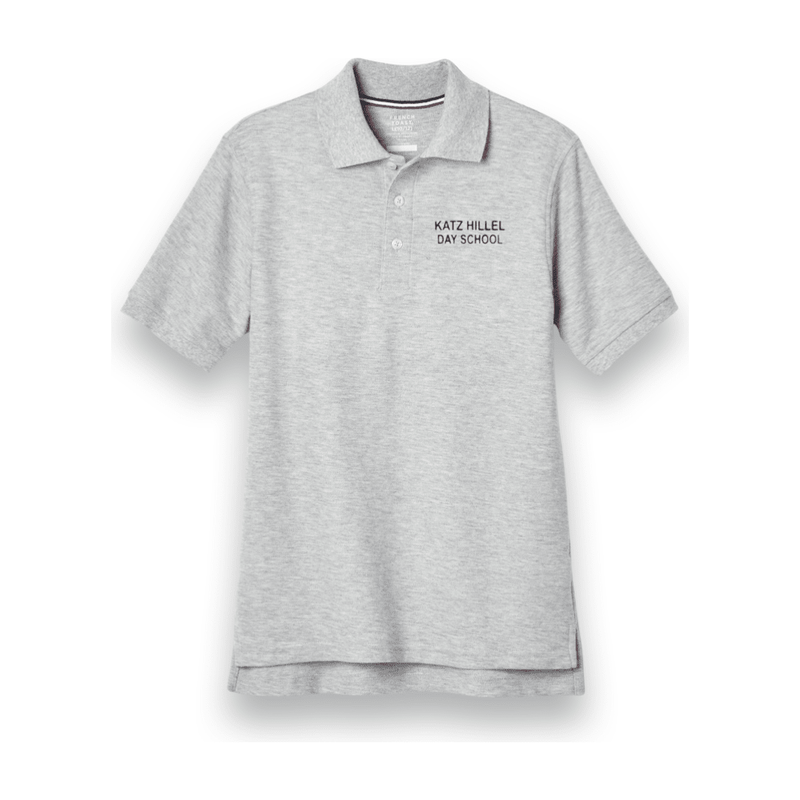 Katz Hillel Day School Short Sleeve Grey Polo - Adult