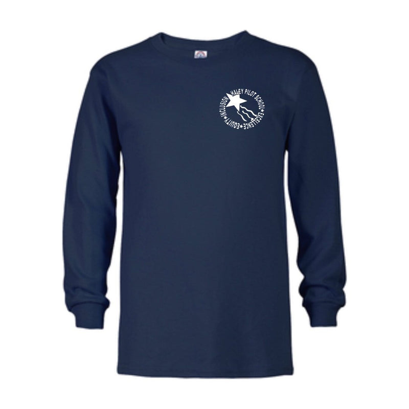 Haley Pilot Long Sleeve Navy T-Shirt - Kids