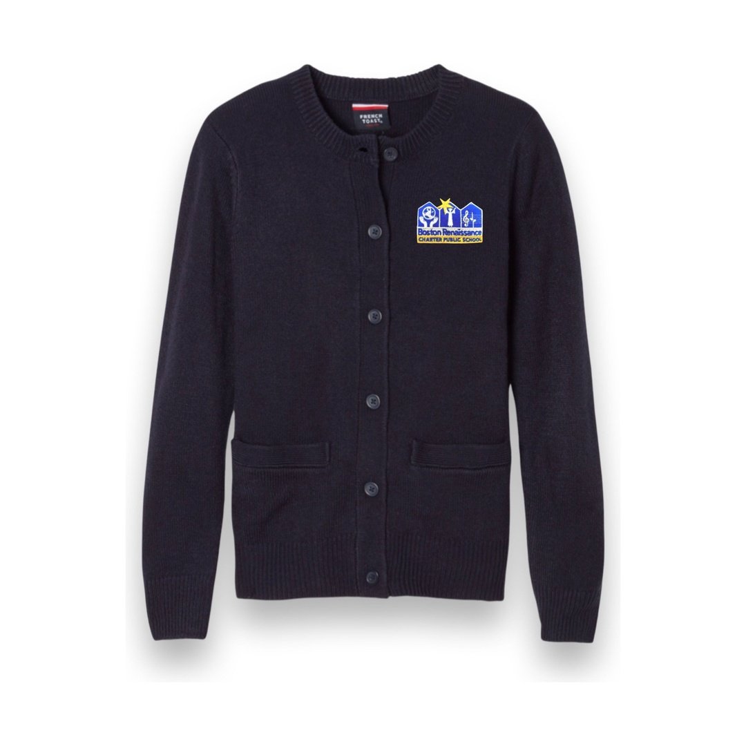 Boston Renaissance - Girl&#39;s Crewneck Cardigan