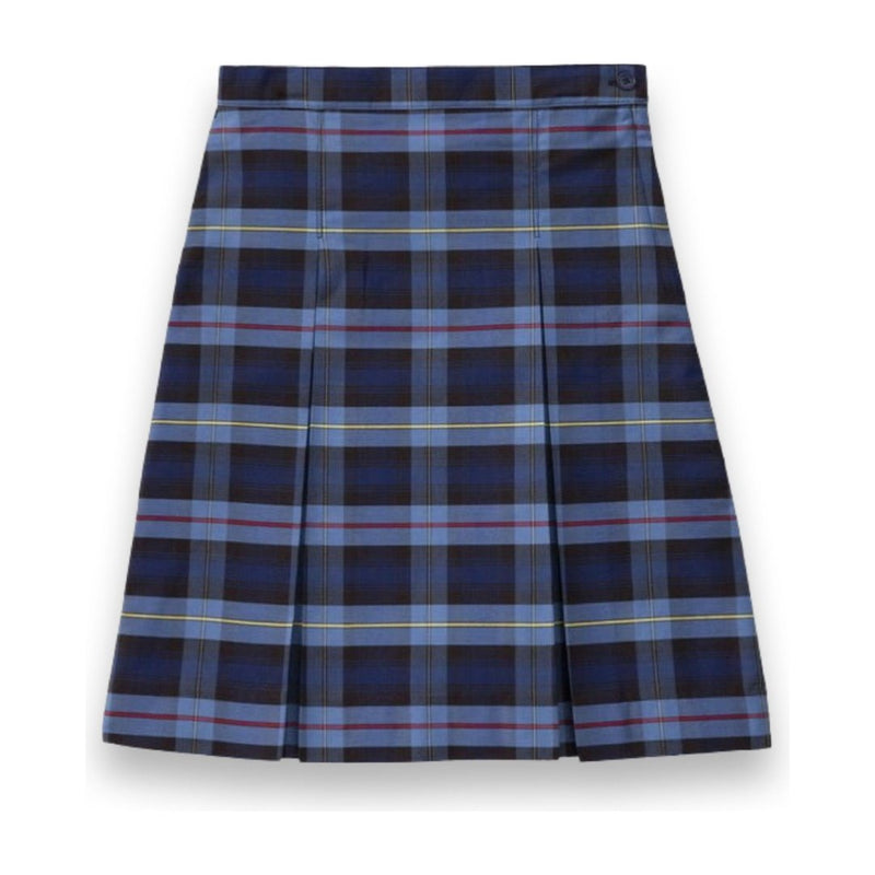 A+ Juniors Plaid Poly Cot Box Pleat Skirt  - P41