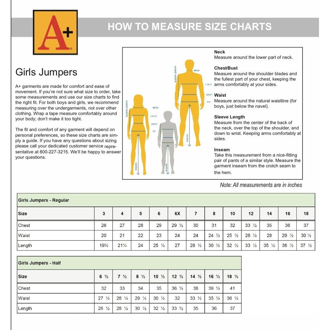 A+ - Plaid Jumper - Plus Size - P41