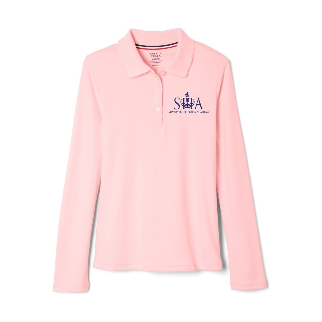 Silverstein Hebrew Academy Long Sleeve Picot Collar- Girls
