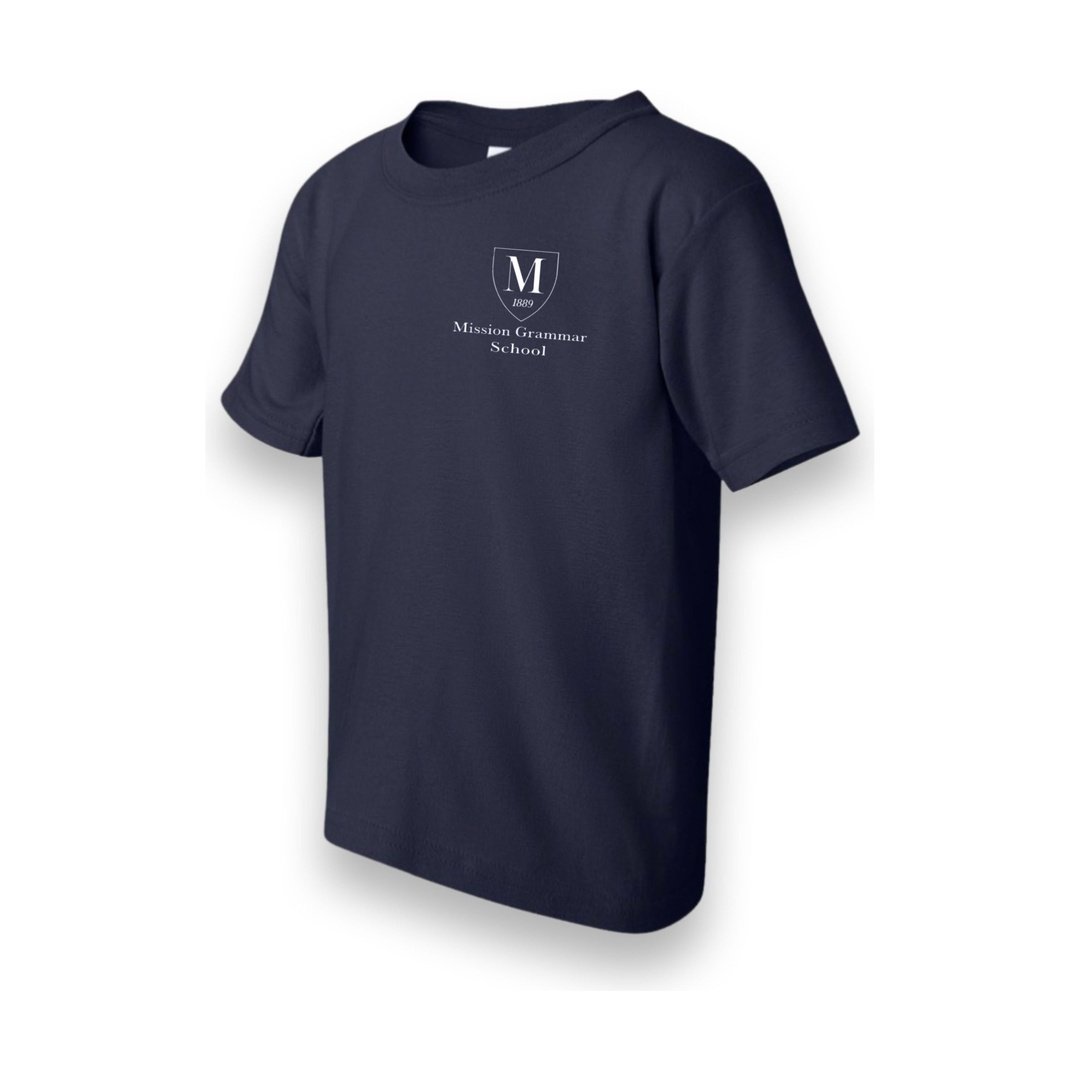 Mission Grammar Navy Gym T-Shirt - Adults